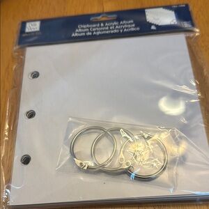 Chipboard & Acrylic Album with Rings